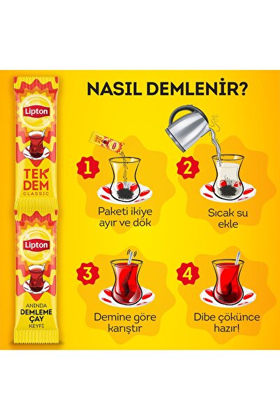 Lipton Çay Bardak Tek Dem 24'lü*3 Adet