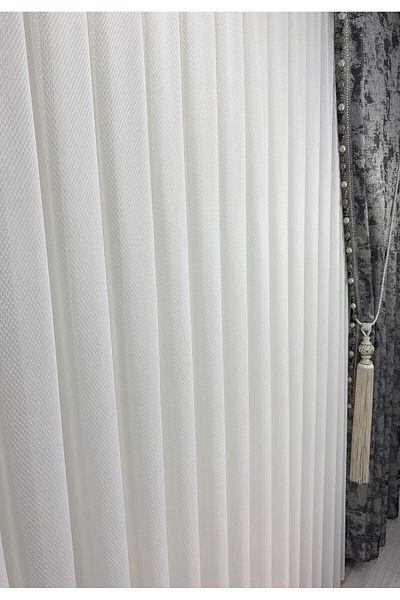 Brillant New Background Plain Tulle Curtain 1/3 Tight Pleat