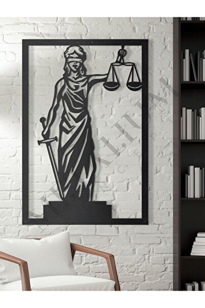 Justice Themed Metal Wall Table 40x60cm