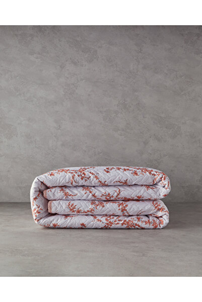 English Home Scroll Flowers Tek Kişilik Çok Amaçlı Örtü Turuncu
