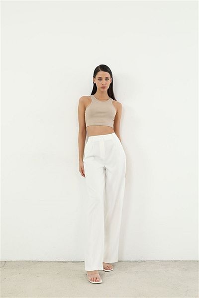 Antaress Retro Palazzo Trousers-ecru