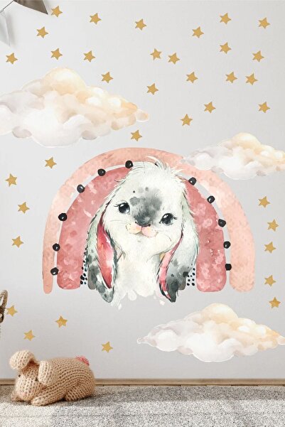 Kt Grup Бохо Веселка Милий Зайчик Хмари І Зірки 80 Штук Пастельних Кольорів Н...