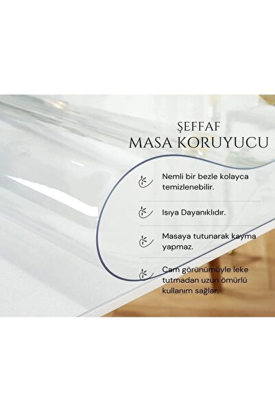 BY ORHAN GÜZEL Masa Üstü Koruyucu 1,4 mm Kalınlık FARKLI ÖLÇÜLERDE