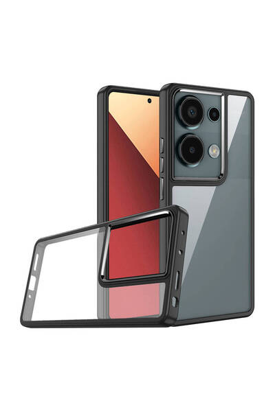 Nezih Case Xiaomi Redmi Note 13 Pro 4G Uyumlu Köşeleri Parlak Arkası Şeffaf R...
