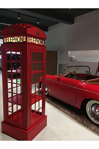 Fantasy Decorative İngiltere Telefon Kulübesi Kitaplık // Kişiye Özel Ayarlanabilir Kitaplık
