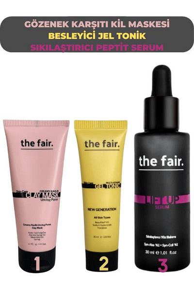 the fair. 30 ml Anti-Pore Clay Mask - Nourishing Gel Tonic and Firming Peptide Serum