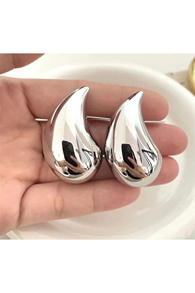 monalisatoka Kadın Gümüş  Büyük Boy Küpe