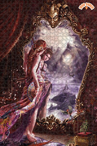 Teona Ahşap Umutsuz Düşünceler Dekoratif Çift Katlı Çerçeveli Asılabilir Ahşa...