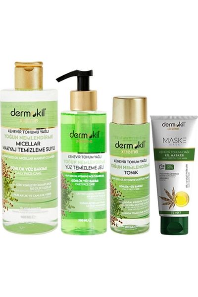 Dermokil 75 Ml Mask + 300 Ml Micellar + 200 Ml Tonic - Facial Cleansing