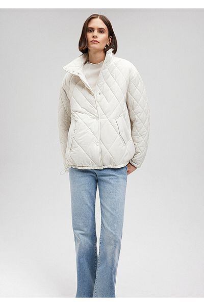 Mavi Quilted Gray Jacket Loose Fit 1110137-83746