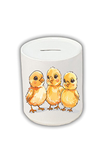 lili hediyelik Pușculiță din ceramică imprimată Chickens - Produs pentru depo...