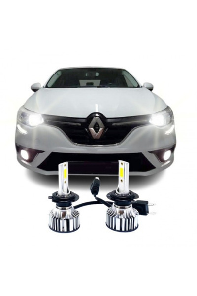 Fardoktoru RENAULT MEGANE Uyumlu 4 LED KISA FAR AMPULÜ DUO H7
