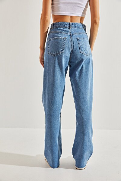 Bianco Lucci Pantaloni Palazzo de damă cu talie înaltă tăiați cu laser -40971035