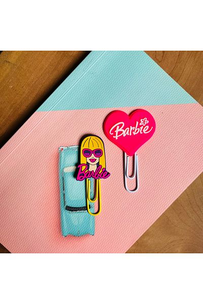 Crocs Barbie and Pink Heart 3D σελιδοδείκτης - Σετ 2 (Notebook Visual Purpose)