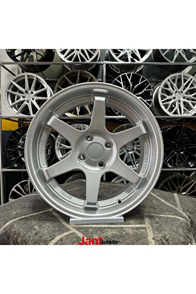 kormetal 16" (inç) 4x100 VOLK T37 CİVİC CLİO LİNE UYUMLU Jant Modeli -(dy1376)silver