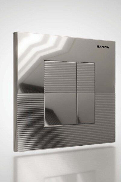 Sanica Rezervuar Panel P03 Parlak Krom Boyalı 21 X 18 cm