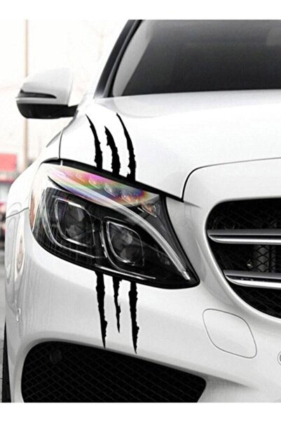 HMNL Monster Pençe Oto Sticker 30 Cm Siyah