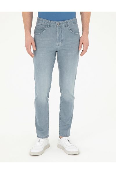Pierre Cardin Pierre Cardin Woven Slim Fit τζιν παντελόνι - γαλάζιο