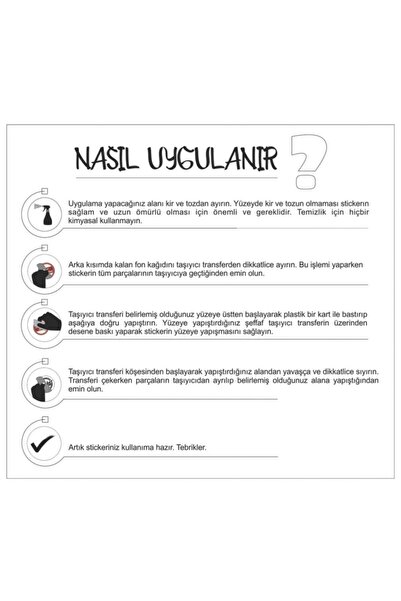 HMNL Monster Pençe Oto Sticker 30 Cm Siyah