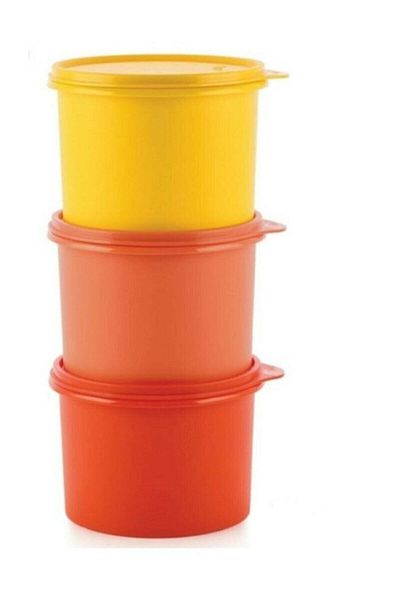 Tupperware Tight Lid Storage Containers Colorful 1.1 Lt