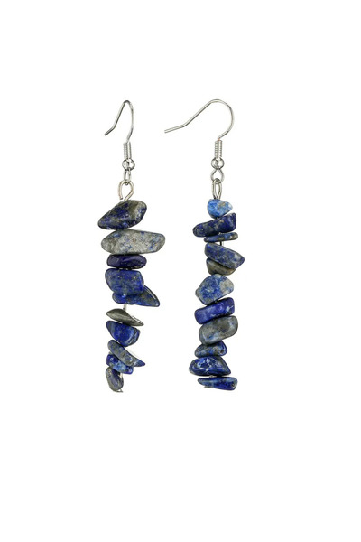 Kusakli أقراط متدلية من الحجر الطبيعي مقاس 6 سم