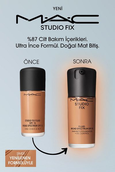 M.A.C Studio Fix Fluid SPF 15 Matte Foundation - Renewed Formula, 30 ML