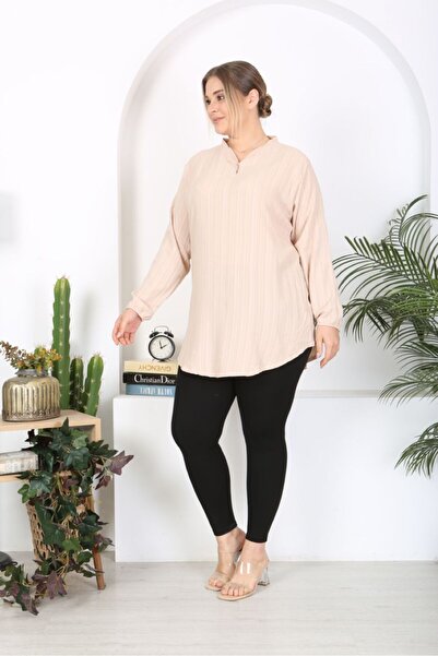 Tunikteks Cotton Viscose Tunic - Woven Eyebrow Fabric