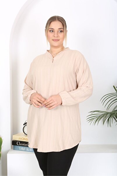 Tunikteks Cotton Viscose Tunic - Woven Eyebrow Fabric