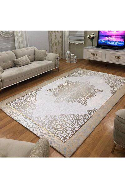 ALLGELSİN All-round Elastic Carpet Cover Decorative Carpet Cover