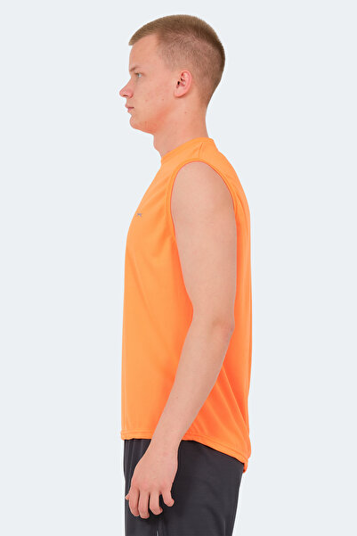 Slazenger RAJYA Erkek Kolsuz Turuncu Tişört