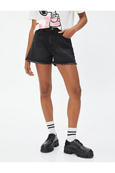 Koton Džínové šortky Mini Pocket Detailed Bavlna