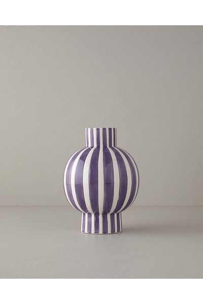 English Home Κεραμικό βάζο μωβ Exotic Strip