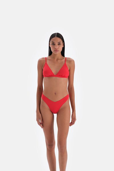 Eros 2300Bk Modell Roter Dreieck Kleiner Bikini