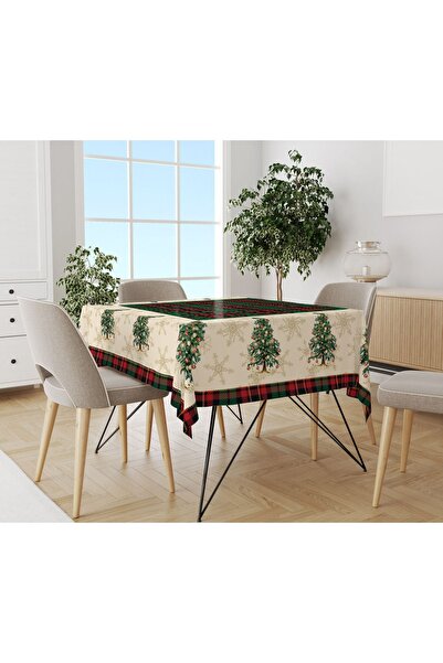 Evmila Τραπεζομάντιλο με χριστουγεννιάτικο σχέδιο με βελούδινη υφή
