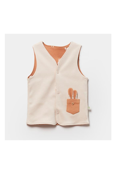 Biorganic Cool Lines Bunny Yelek Bej Hardal