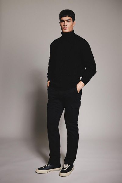DeFacto Ψηλό παντελόνι Twill - Cargo Pocket, Straight Leg B6642ax23wn