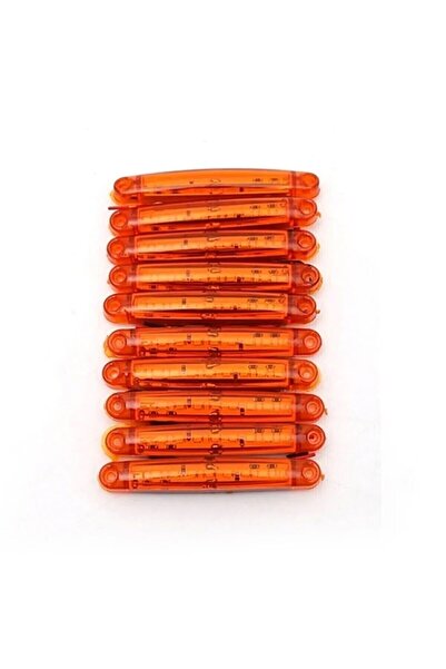 Genel Markalar 10 Adet 9 Ledli Parmak Led Lamba Sarı 12v-24v