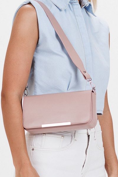 Ecrou Powder Eu Matte Shoulder Bag