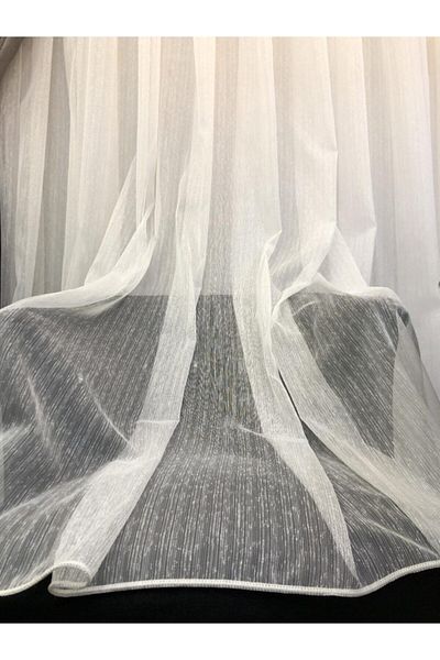 Perdem Burda Linen Slub Ecru 1/3 (thin) Pleat Tulle Curtain39