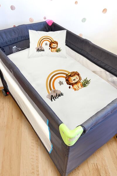 Homamia طقم ملاءة سرير بارك أسد (115X155)