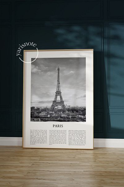 Yaris Note Αφίσα Paris Rimless - Κομψό και ρομαντικό σχέδιο