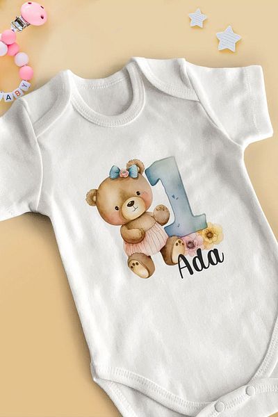 Homamia 1 Year Old Birthday Bodysuit