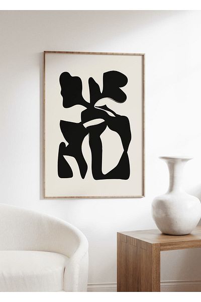 Yaris Note Bohemian Frameless Poster Αφίσα τοίχου με νερό Μοντέρνα διακοσμητική χωρίς πλαίσιο