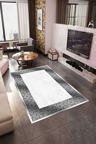 YTR HOME Dijital Baskı Yıkanabilir Kaymaz Taban Dekoratif Salon Mutfak Halısı...