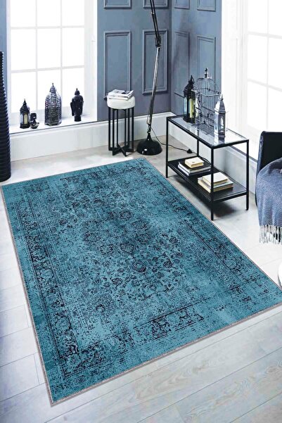 RugViva Kaymaz Tabanlı Makinede Yıkanabilir Halı Rv279 Vintage