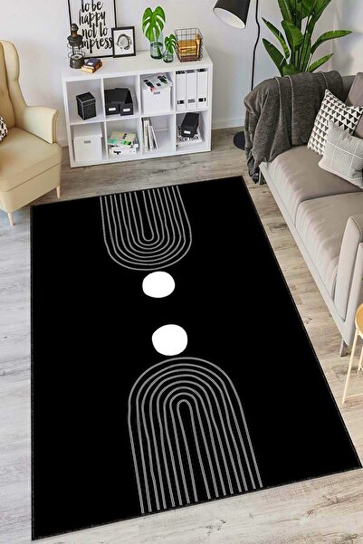 Viva Home Leke Tutmaz Kaymaz Tabanlı Makinede Yıkanabilir Salon Soyut Mutfak ...