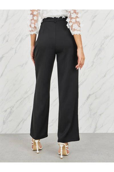 Styli High Rise Flared Tailored Trouser
