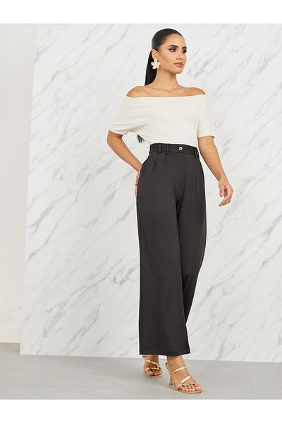 Styli High Rise Wide Leg Pant