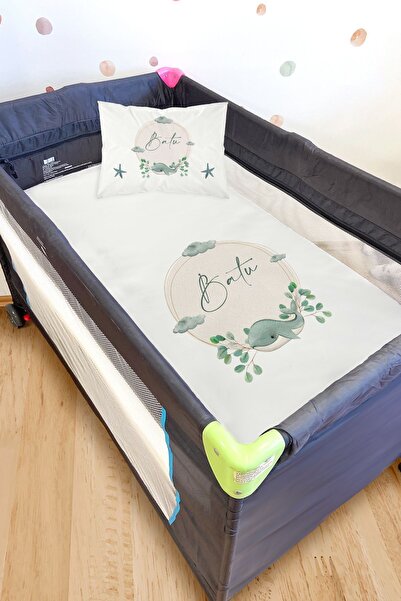 Homamia Park Yatak Çarşaf Seti Balina (115X155)