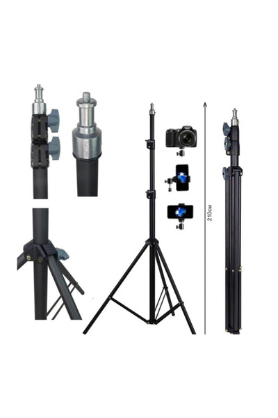 VOOKA Güçlendirilmiş Profesyonel Alüminyum Döküm Tripod Ağırlık Dayanıklı Ringlight 21-18 Inç Standı